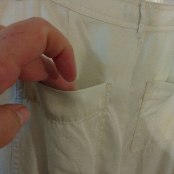 Express Super High Rise 100% Lyocell Button Front & Pockets Cargo Pants Sz. 10 - Picture 7 of 12